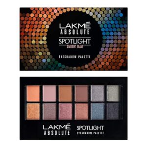Lakmé Absolute Spotlight Eye Shadow Palette, Smokin Glam, 12 g