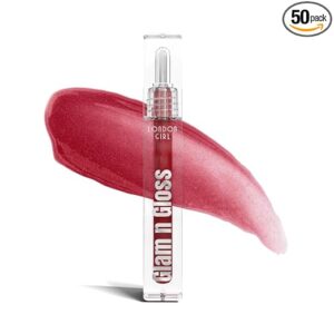 London Girl Glam n Gloss Lip Gloss Plump-Up Lightweight Lip Gloss With High Shine Glossy Finish For Fuller And Plump Lips - 01 (Cherry Pop)